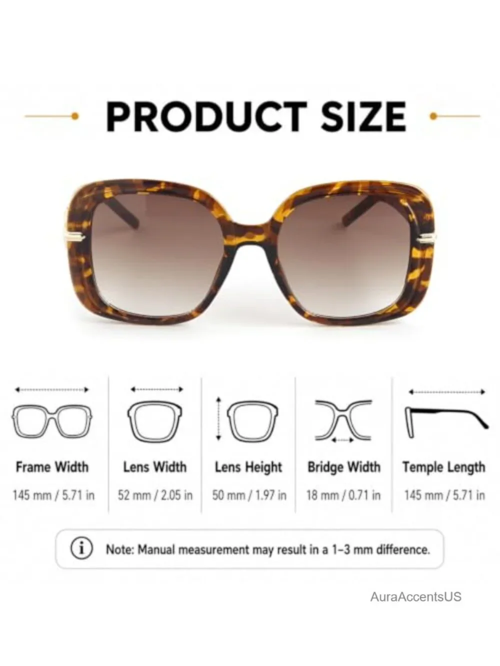 N/A bold oversized
